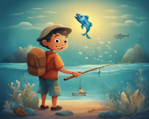 قصة الصياد والسمكة الساحرة