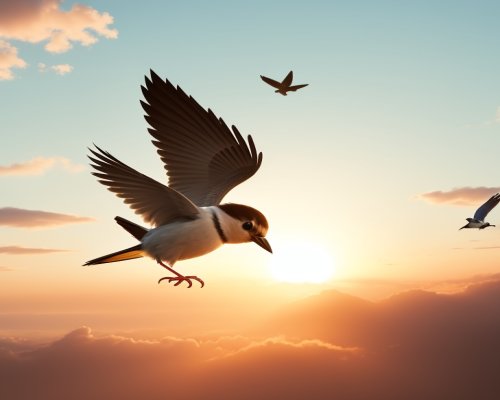 الطائر مسالم وحلم الطيران